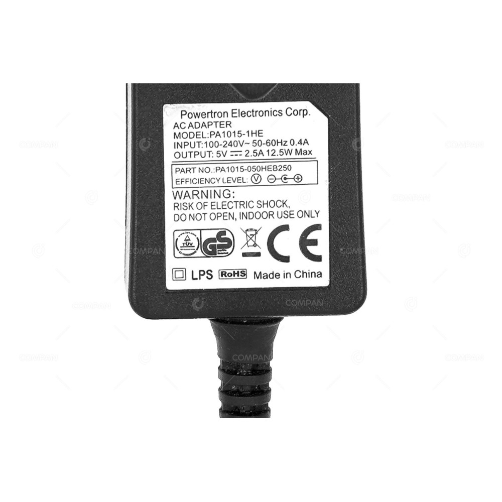 PA1015-050HEB250  POWERTON PA1015-1HE 5V 2.5A 12.5W AC ADAPTER