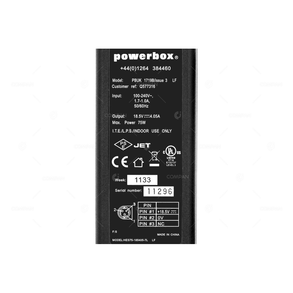 HES75-185405-7L  POWERBOX 100-240V 18.5A MAX 75W
