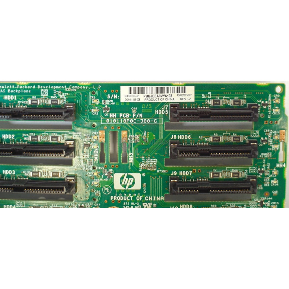 507690-001 HP BACKPLANE 8BAY 2.5 SFF FOR DL380 G6 G7 451283-001