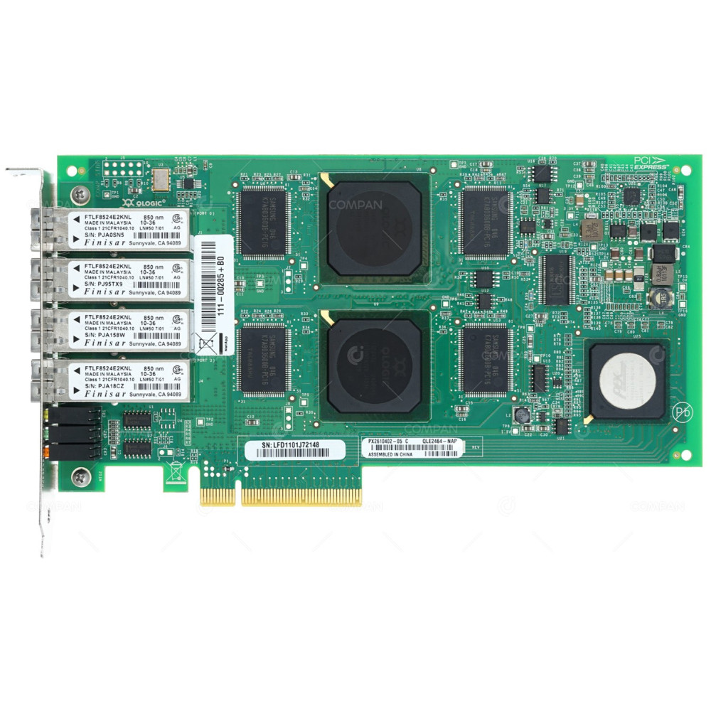 111-00285 QLOGIC QLE2464 FC QUAD PORT PCI-E ADAPTER FOR FAS3000 SERIES
