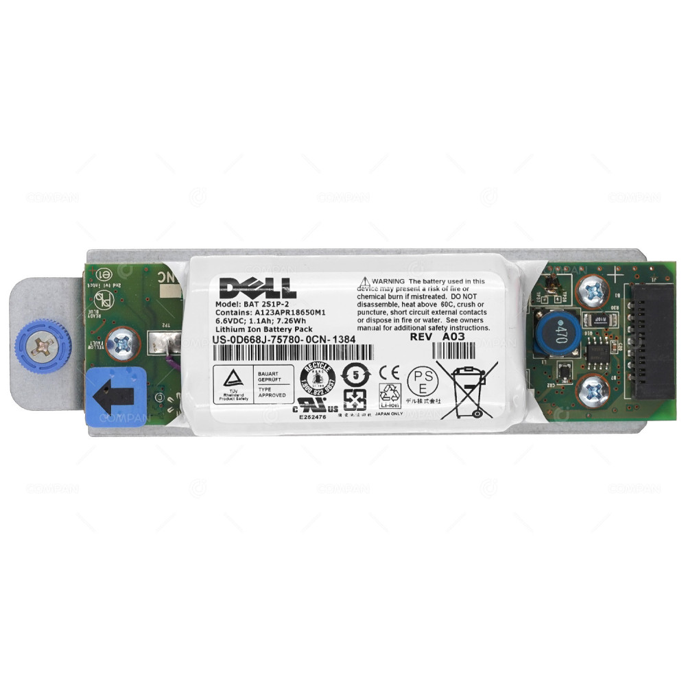 D668J DELL RAID CONTROLLER BATTERY FOR DELL POWERVAULT MD 3200I 3220I