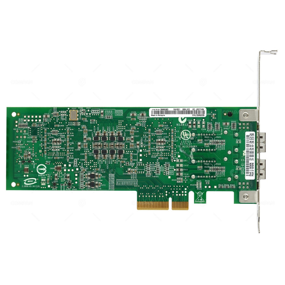 39R6528 IBM QLOGIC QLE2462 4GB DAL PORT FC ADAPTER