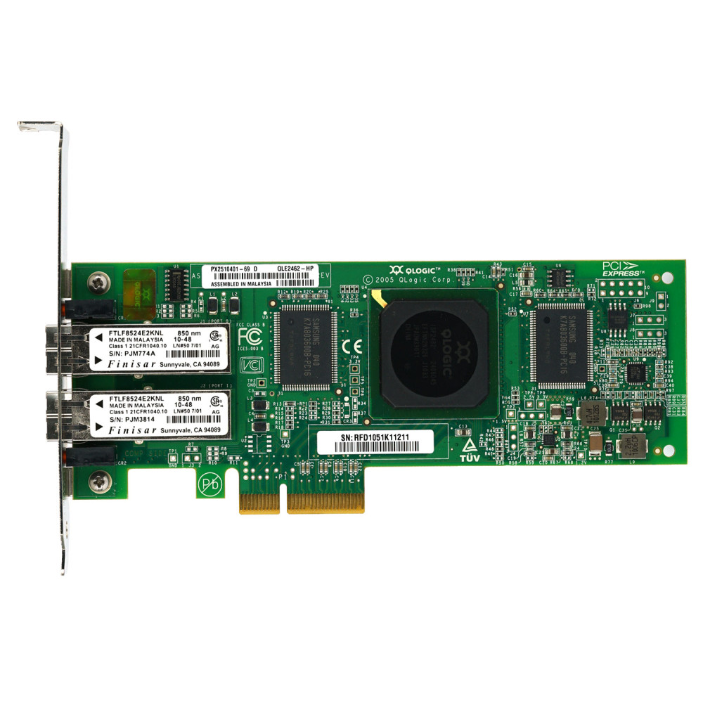 407621-001 HP QLOGIC QLE2462 DUAL PORT 4GB FC ADAPTER PCI-E