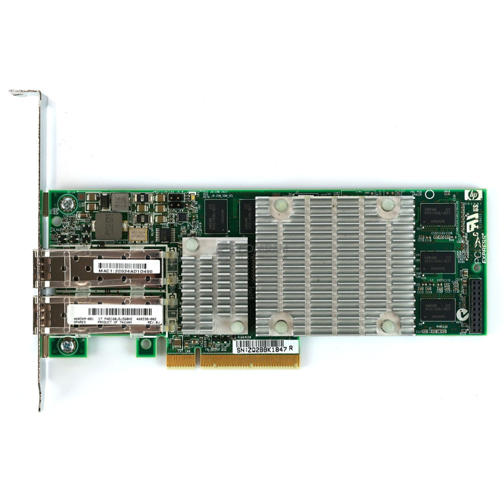 468349-001 HP NC522SFP DUAL PORT 10GB RJ-45 SERVER ADAPTER