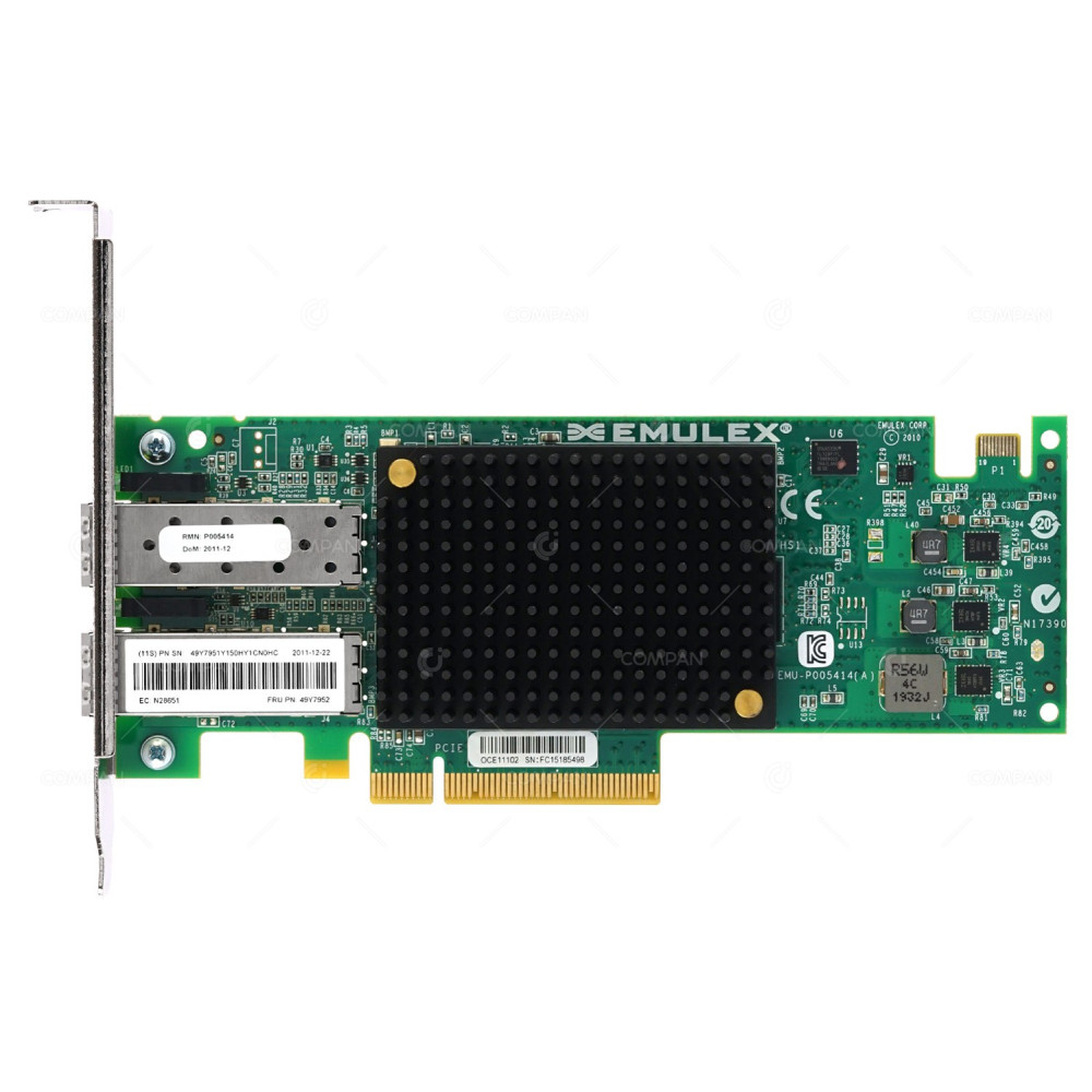 49Y7952 IBM EMULEX DUAL PORT 10GB SFP+ VIRTUAL FABRIC ADAPTER PCI-E