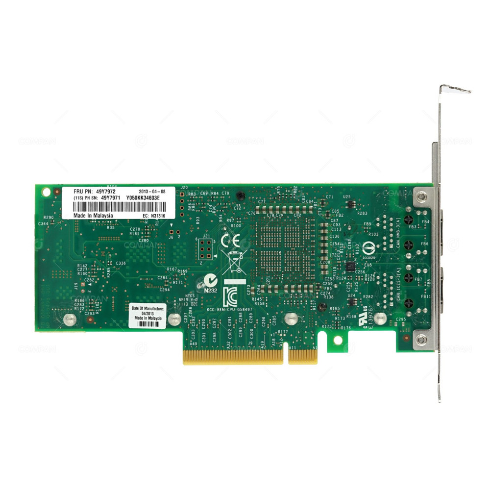 49Y7972 IBM INTEL X540-T2 DUAL PORT 10GB RJ-45 NETWORK ADAPTER