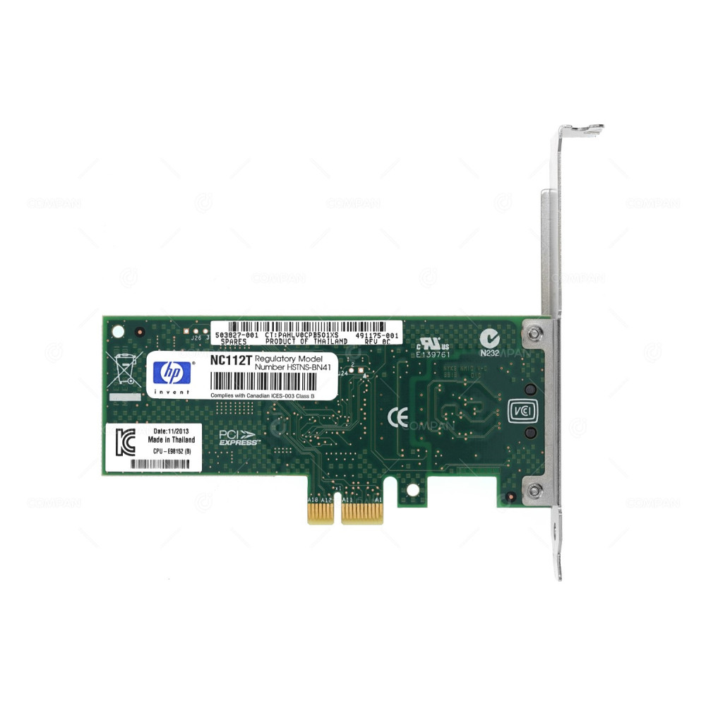 503827-001 HP NC112T GIGABIT SINGLE PORT SERVER ADAPTER PCI-E
