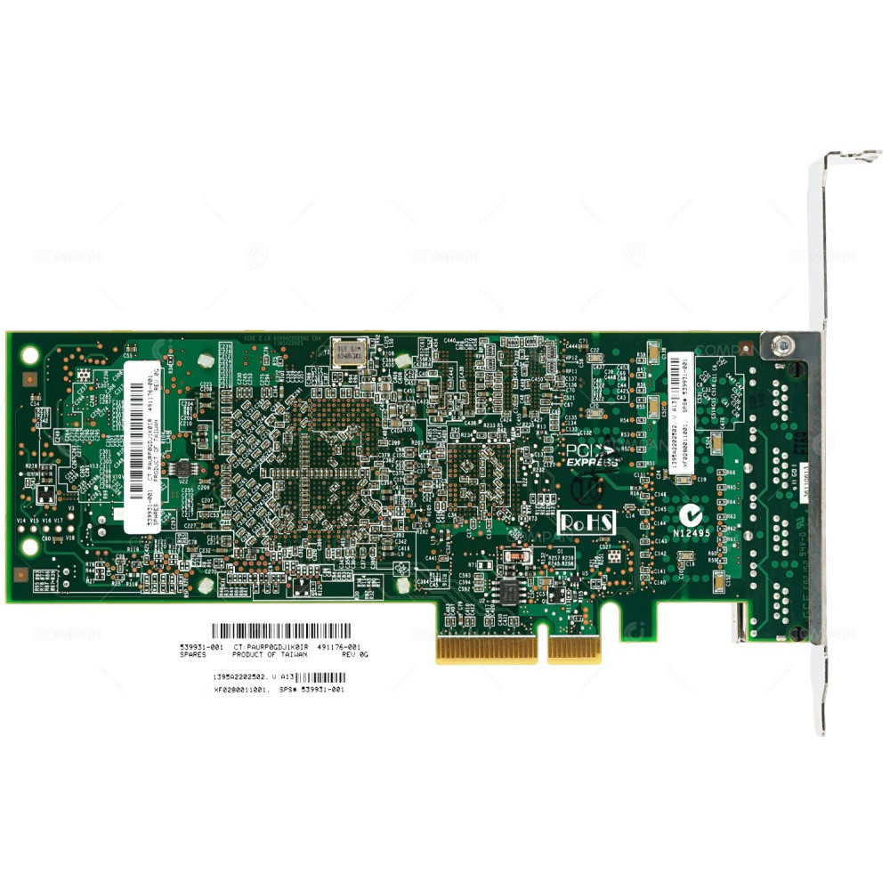 539931-001 HP NC375T QUAD PORT 1GB RJ-45 ETHERNET ADAPTER FOR DL980 G7