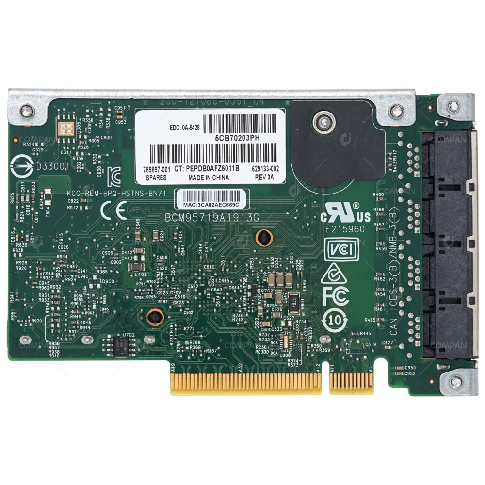 789897-001 HP 331FLR QUAD PORT 1GB RJ-45 INTEGRATED MEMORY ETHERNET ADAPTER