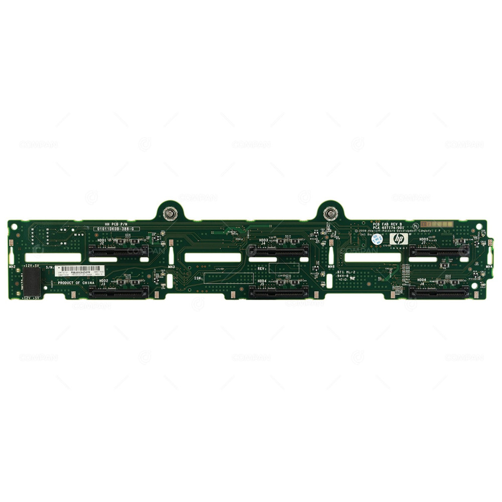 577427-001 HP BACKPLANE 6-BAY 3.5 LFF SAS FOR DL380 DL385 G6 G7 457174-003, 457174-00B, 01011DK0B-388-G, 457174-001