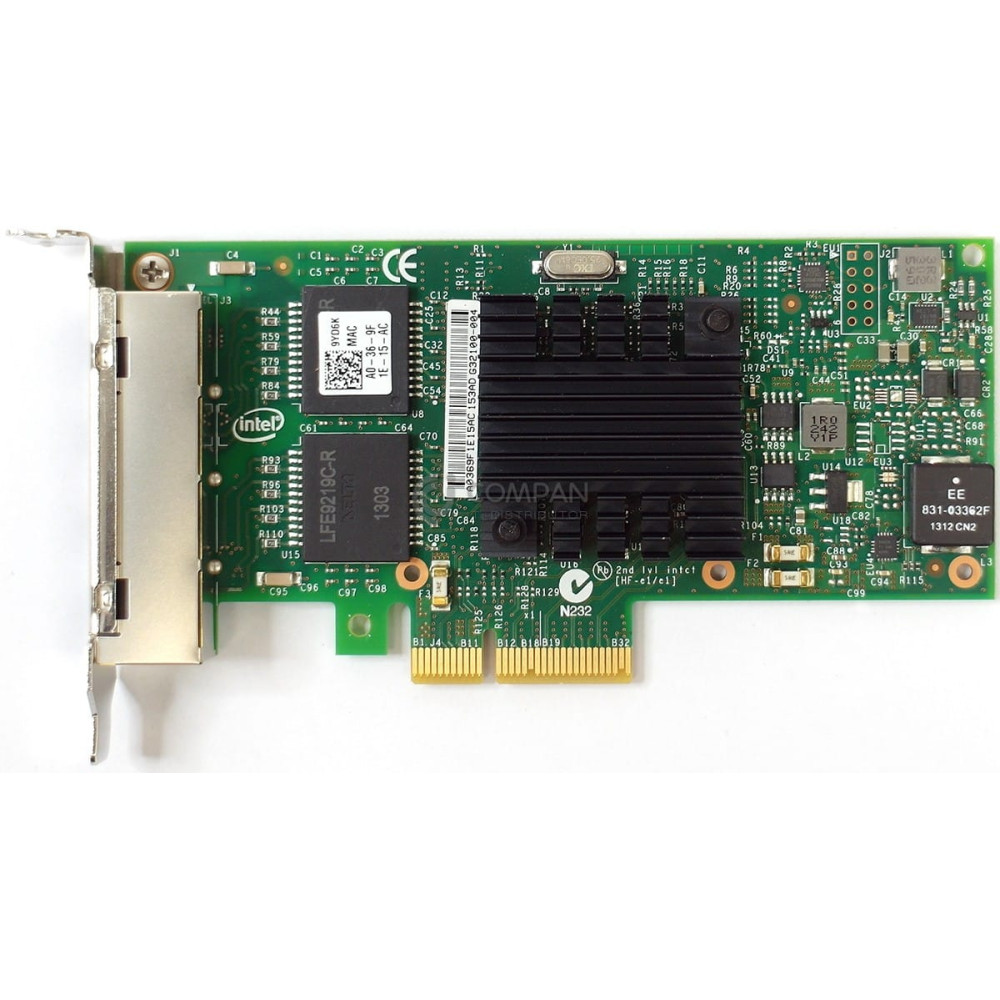 9YD6K DELL I350-T4 QUAD PORT QIGABIT ETHERNET SERVER ADAPTER LOW PROFILE