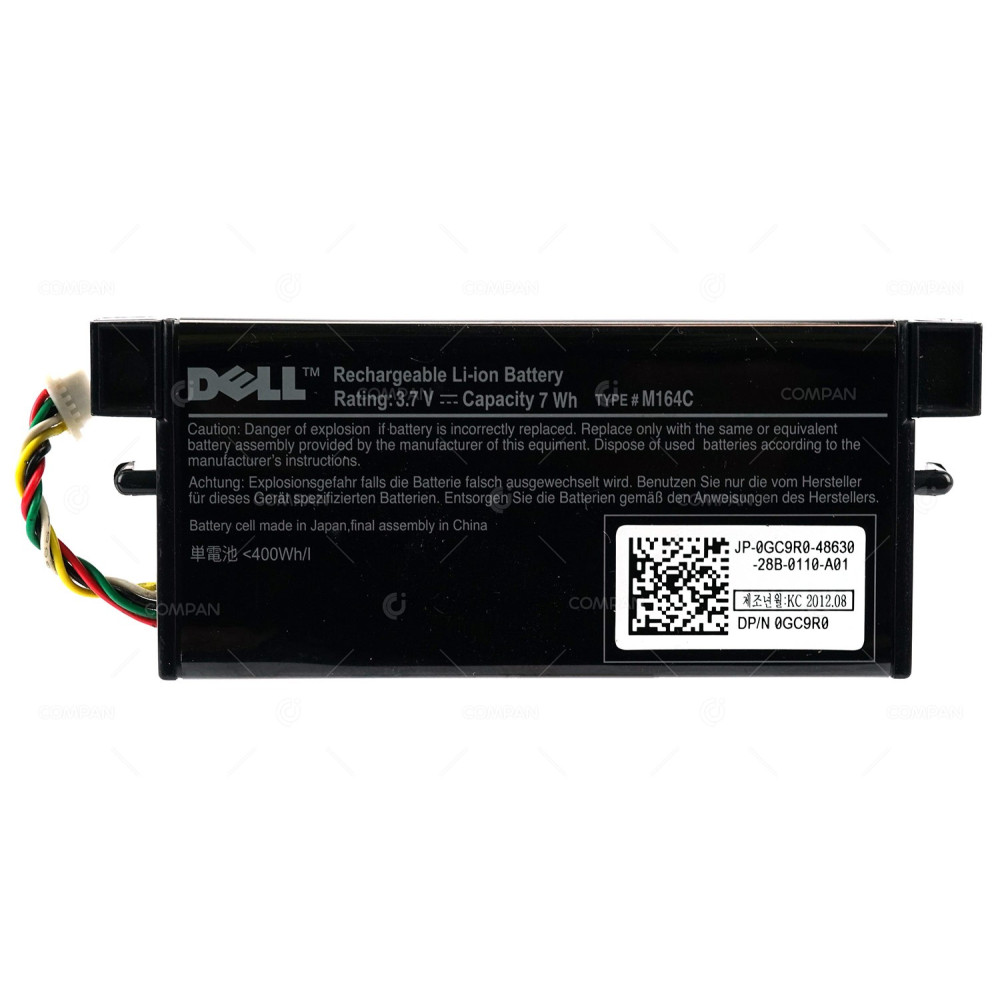 GC9R0 DELL H800 POWEREDGE PERC 5/E 6/E 3,7V 7WH TYPE M164C RAID CONTROLLER BATTERY MODULE