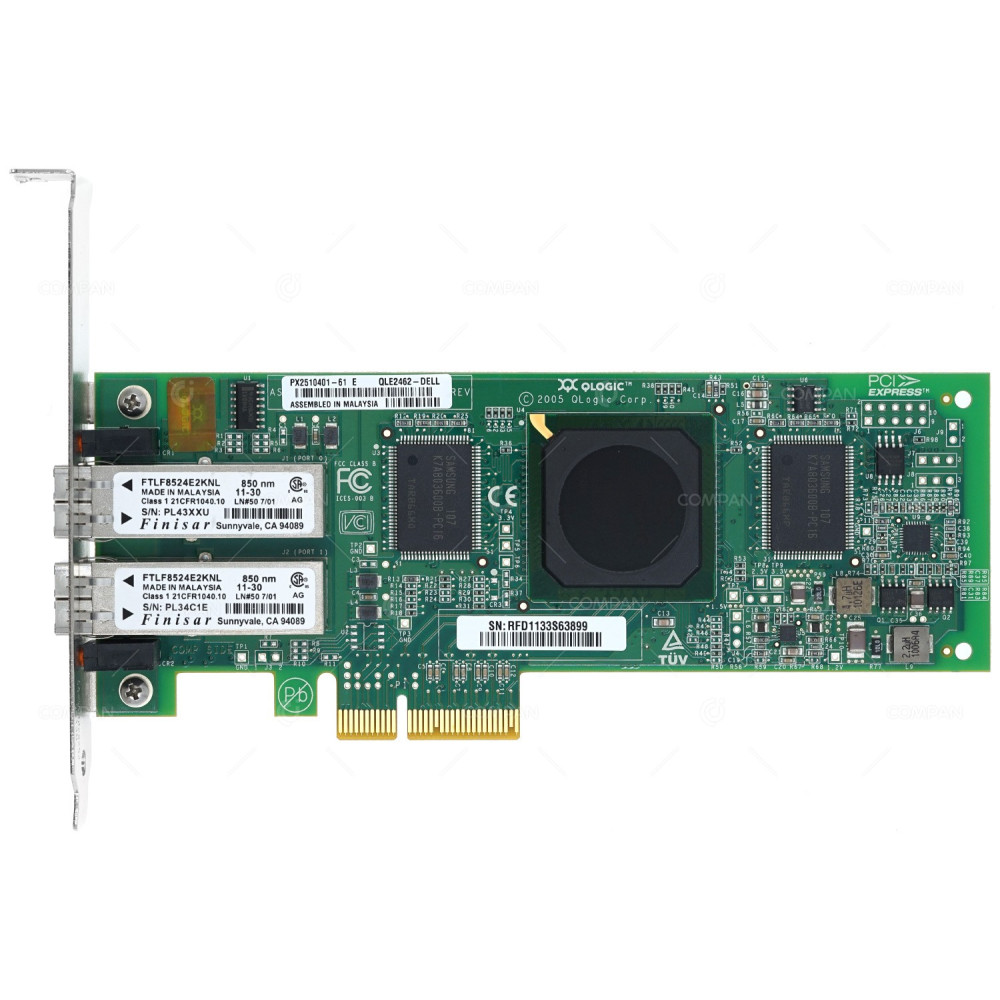 DH226 DELL QLOGIC QLE2462 4GB DAL PORT FC ADAPTER