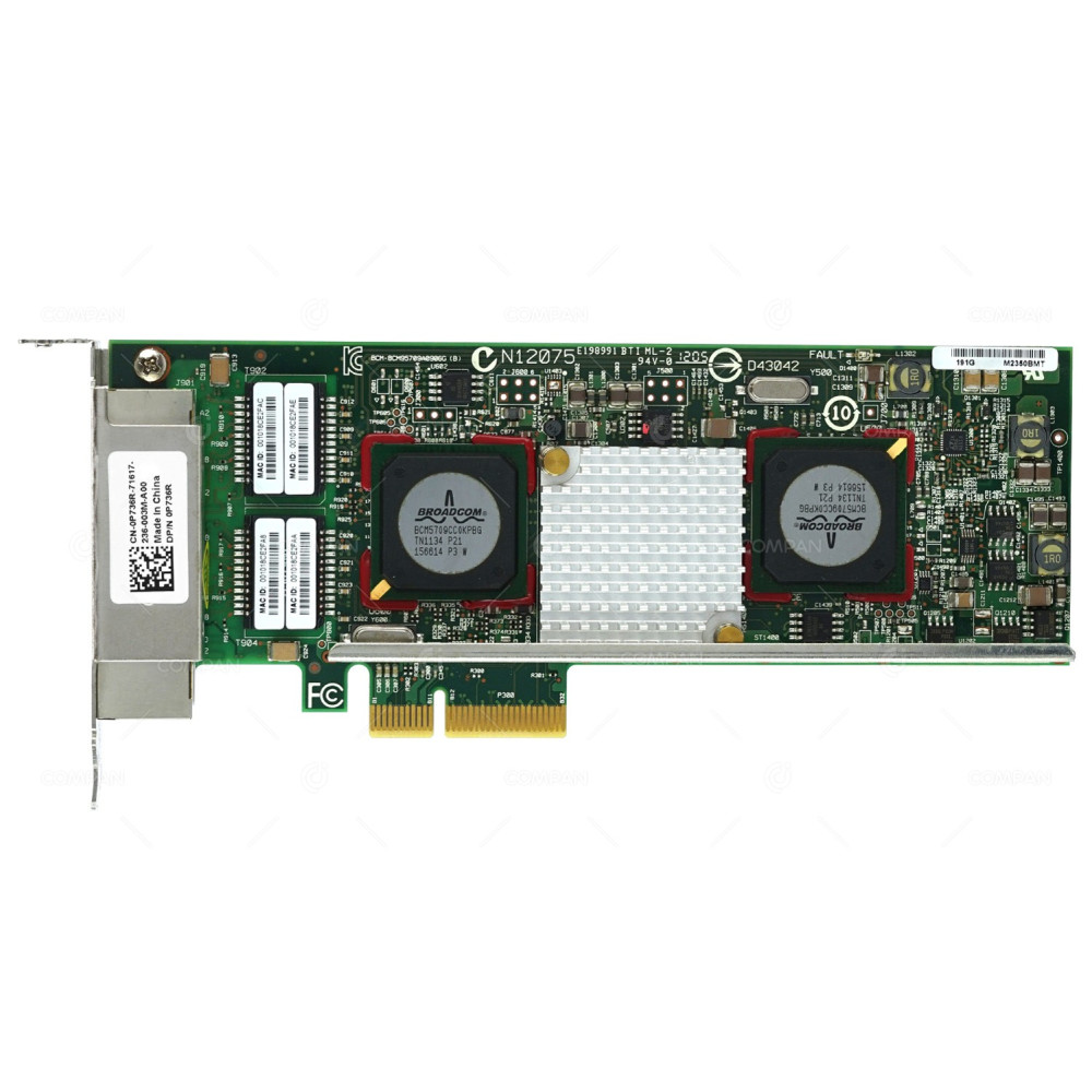 P736R DELL BROADCOM 5709C QUAD PORT GIGABIT PCI-E ADAPTER LOW PROFILE