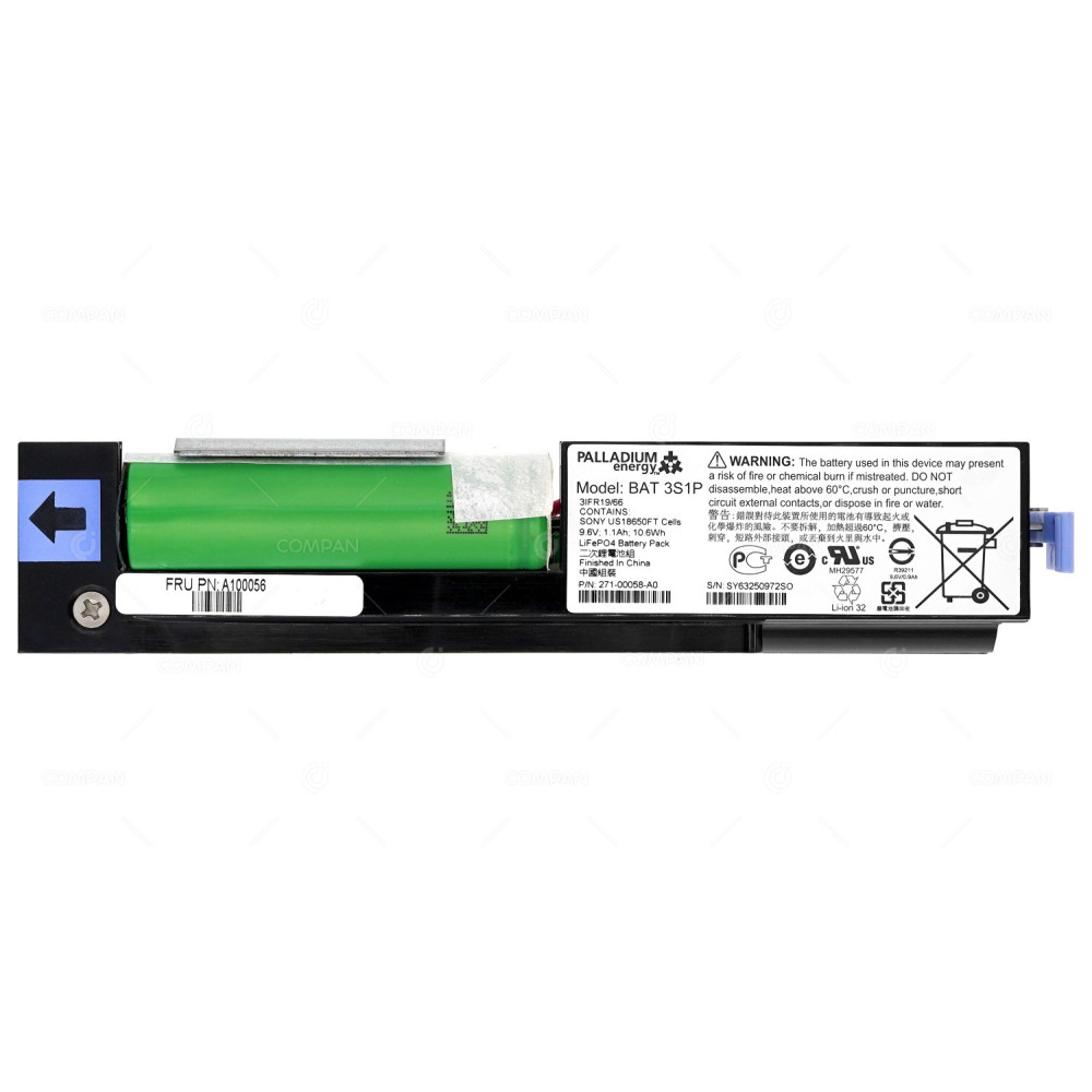A100056 NETAPP 9.6V 1.1AH 10.6WH BATTERY PACK FOR NETAPP E2600