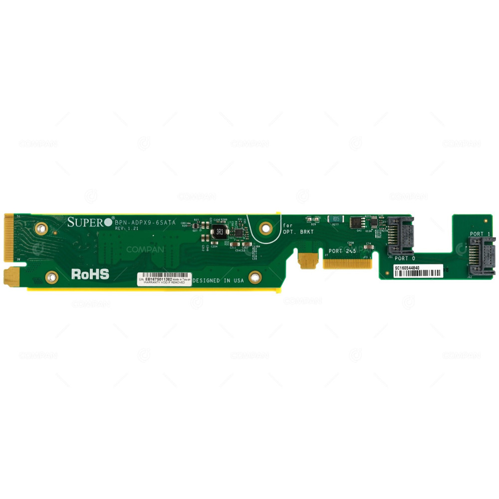BPN-ADPX9-6SATA SUPERMICRO 6-PORT 6GBPS SATA ADAPTER BACKPLANE FOR X9DRT X10DRT TWIN SERVERS CSE-827 -