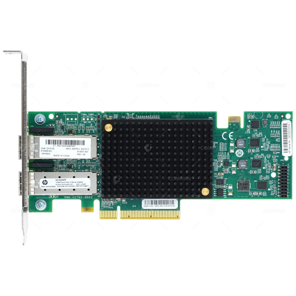 615406-001 HP NC552SFP 10GB DUAL PORT SVR ADAPTER