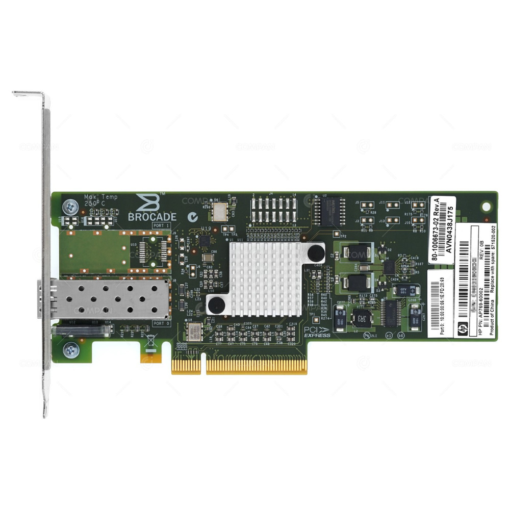 571520-002 HP 81B SINGLE PORT 8G SFP FIBRE CHANNEL PCI-E HOST BUS ADAPTER