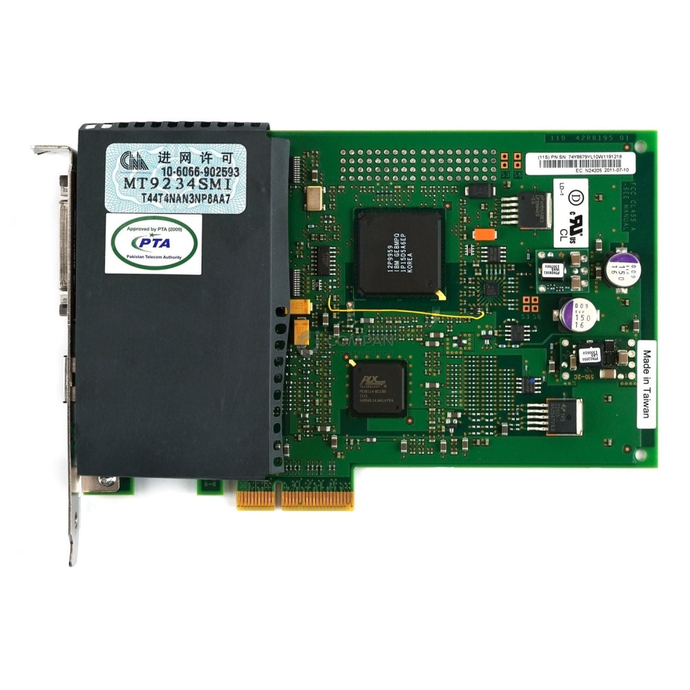 74Y8679 IBM 2-LINE PCI-E WAN ADAPTER W/MODEM FOR POWER SERIES