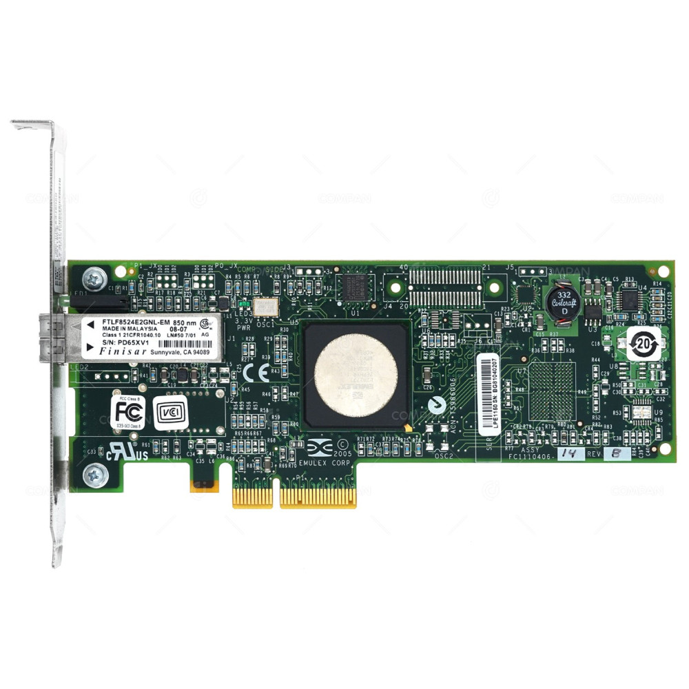 CD621 DELL EMULEX 4GB LPE1150-E PCI-E SINGLE PORT FIBRE ADAPTER