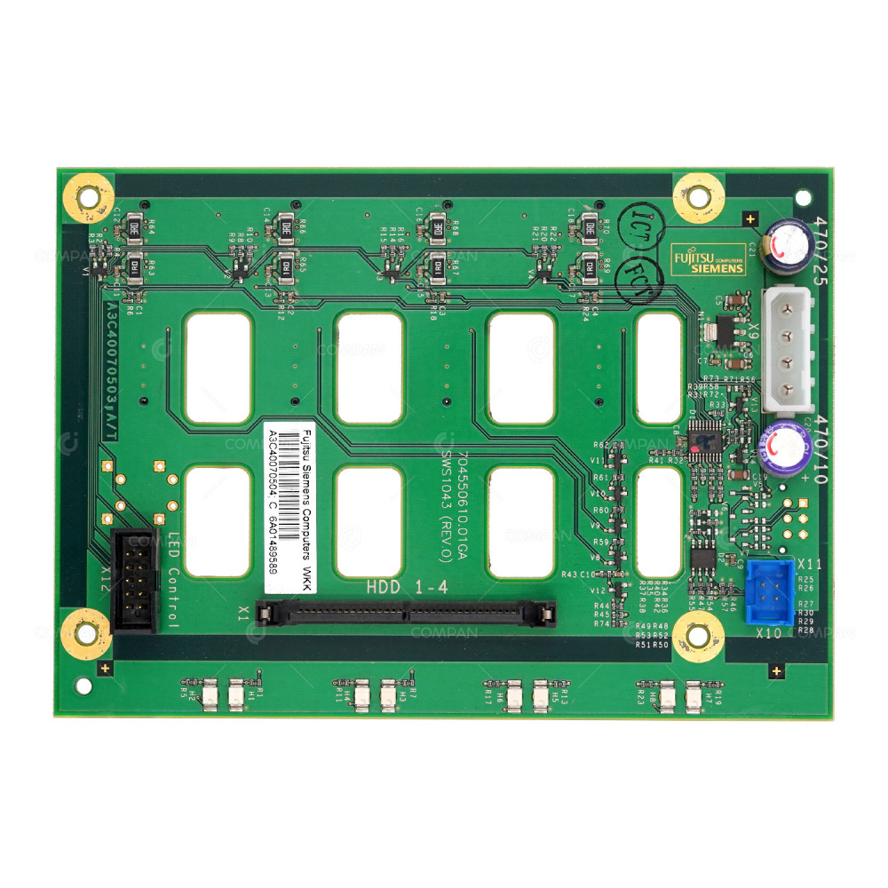 A3C40070504  FUJITSU 4-BAY 3.5" LFF SAS SATA HDD BACKPLANE