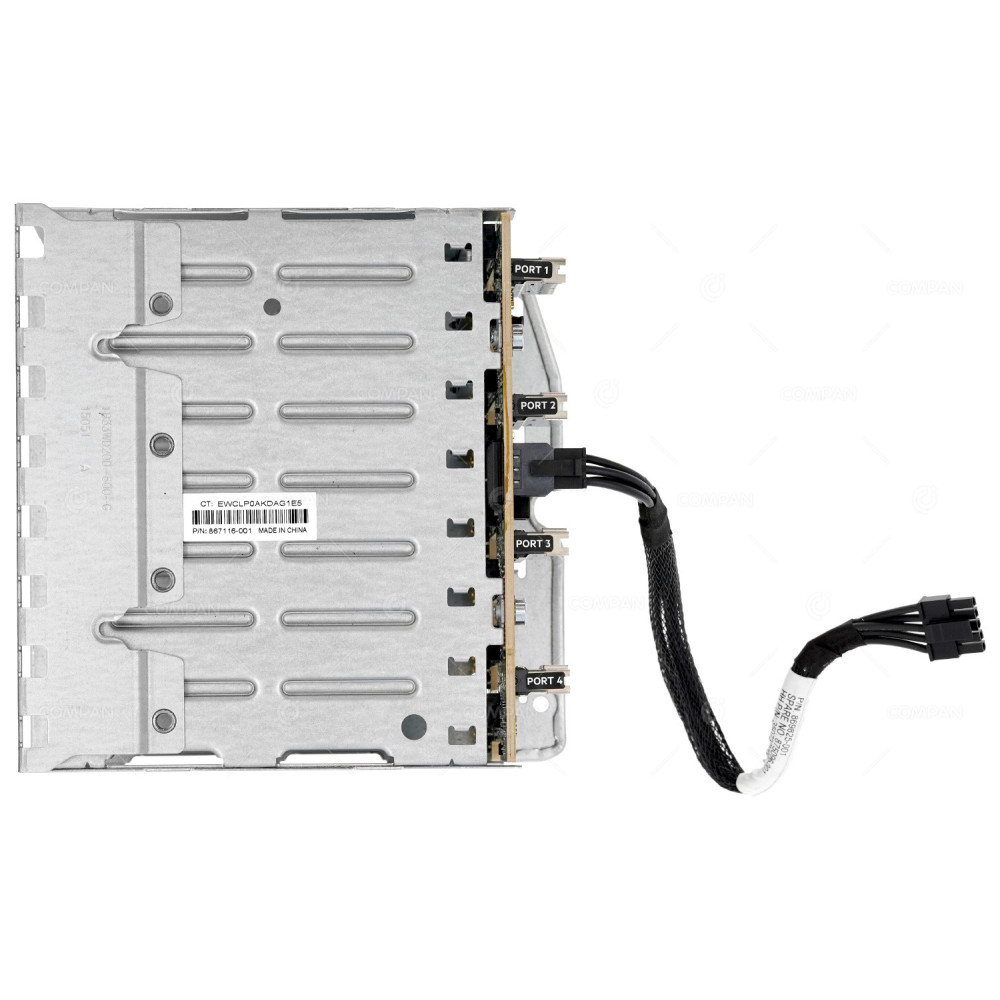 872971-001 KIT HP 8-BAY 2.5" SFF U.2 NVME BACKLANE WITH CAGE FOR HP DL380 G10