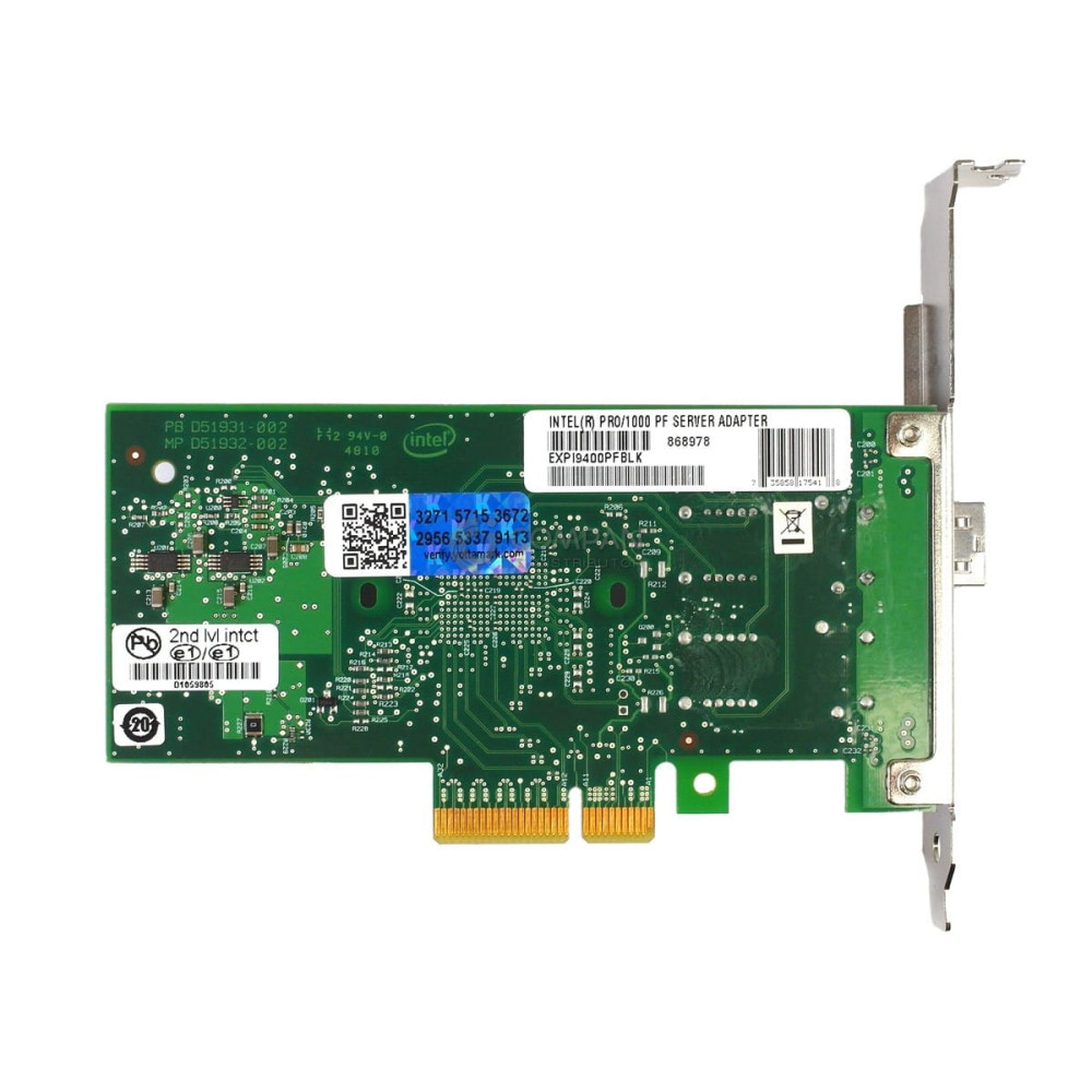 D53758-005 INTEL PRO/1000 SINGLE PORT SERVER ADAPTER PCI-E