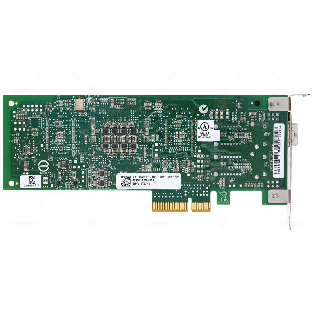 TXJH4 DELL QLOGIC SANBLADE PCI-E 4GB SINGLE PORT FC HBA LOW PROFILE