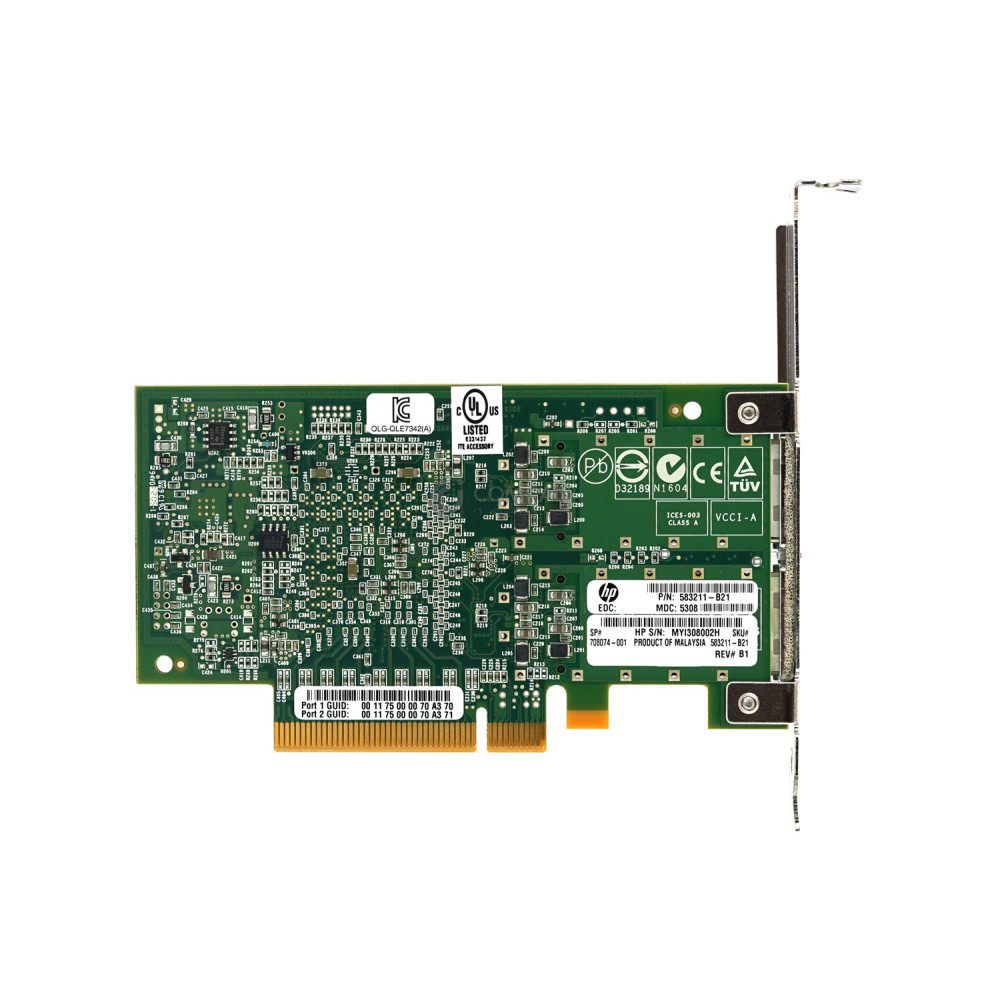 708074-001 HP QLE7342 40GB DUAL PORT 4X QDR PCI-E ADAPTER G2