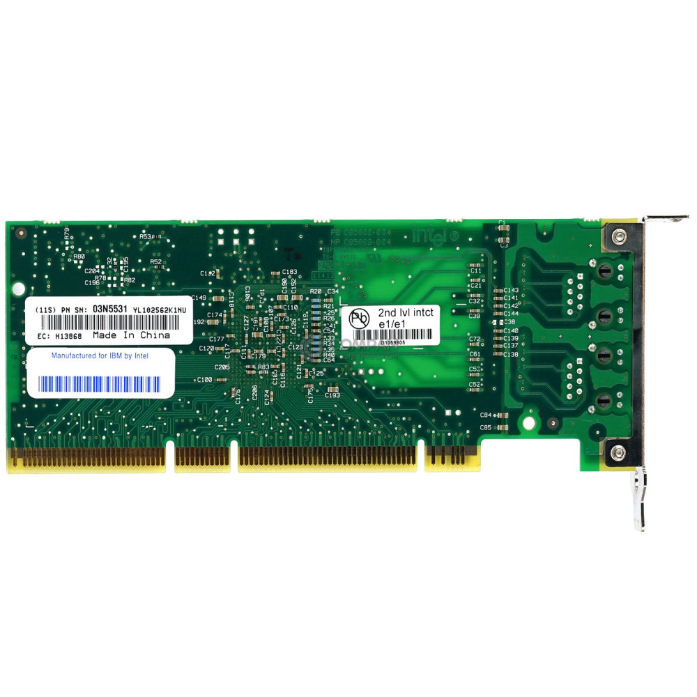 03N5531 LP IBM INTEL 1GB DUAL PORT 1GB BASE-TX  ETHERNET PCI-X ADAPTER LOW PROFILE