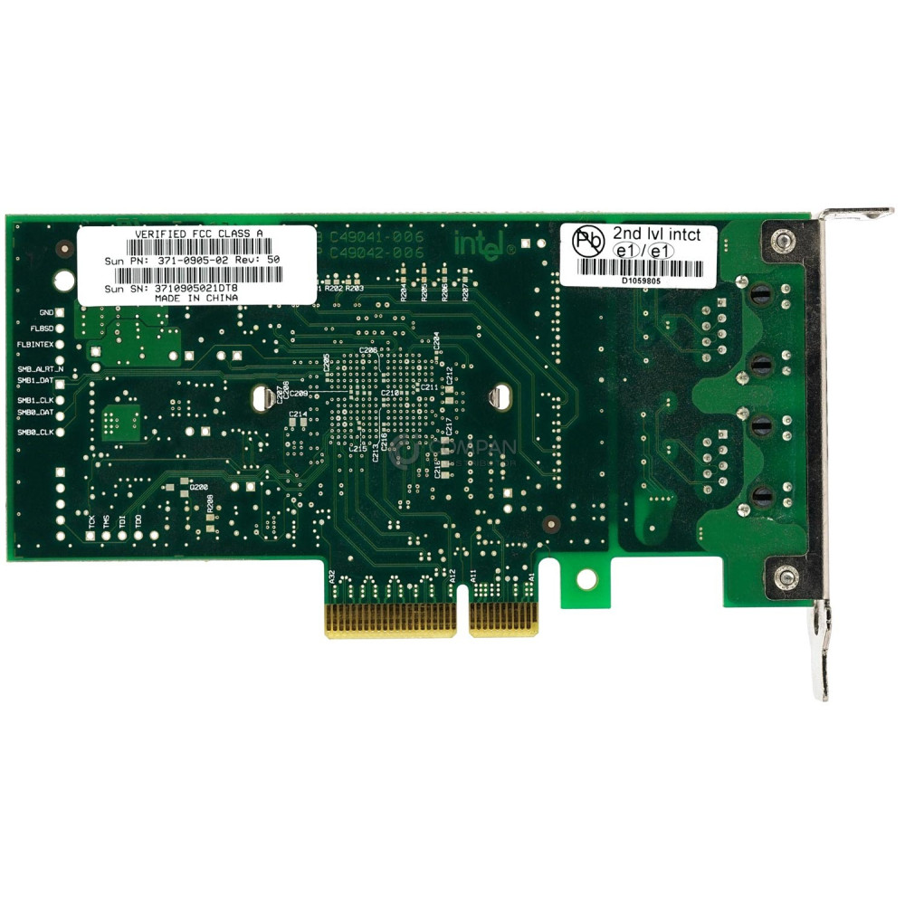 371-0905-02 LP SUN INTEL DUAL PORT 1GB RJ-45 ETHERNET PCIE ADAPTER LOW PROFILE