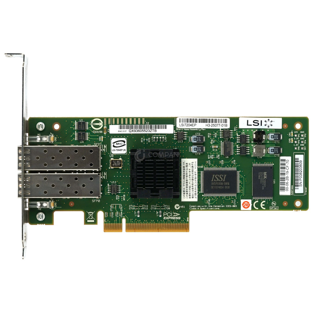 LSI7204EP LSI DUAL PORT 4GB SFP PCI-E FIBRE CHANNEL ADAPTER