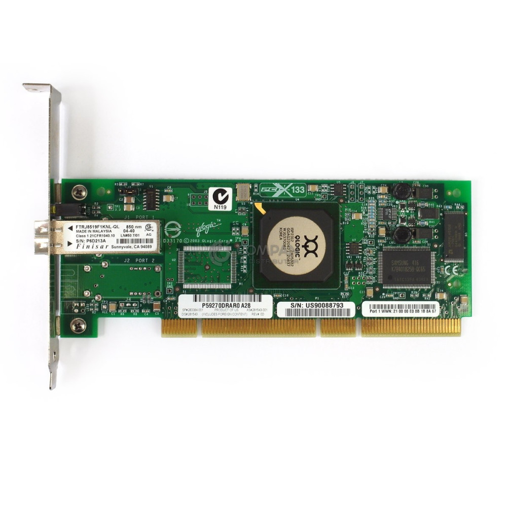 283384-001 HP FCA2214 2GB SINGLE PORT PCI-X ADAPTER
