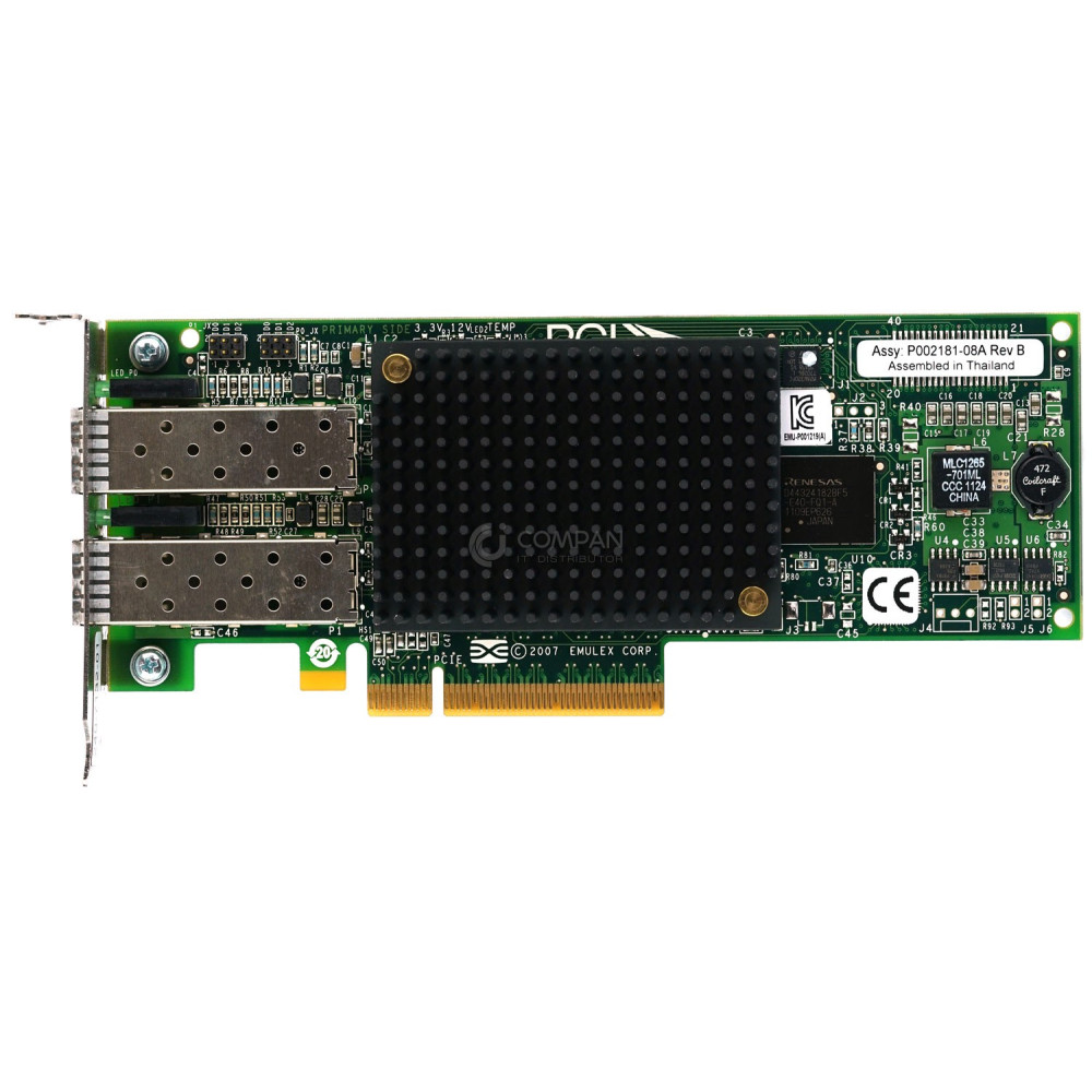 371-4306-01 LP SUN EMULEX DUAL PORT 8GB SFP FC ADAPTER LOW PROFILE
