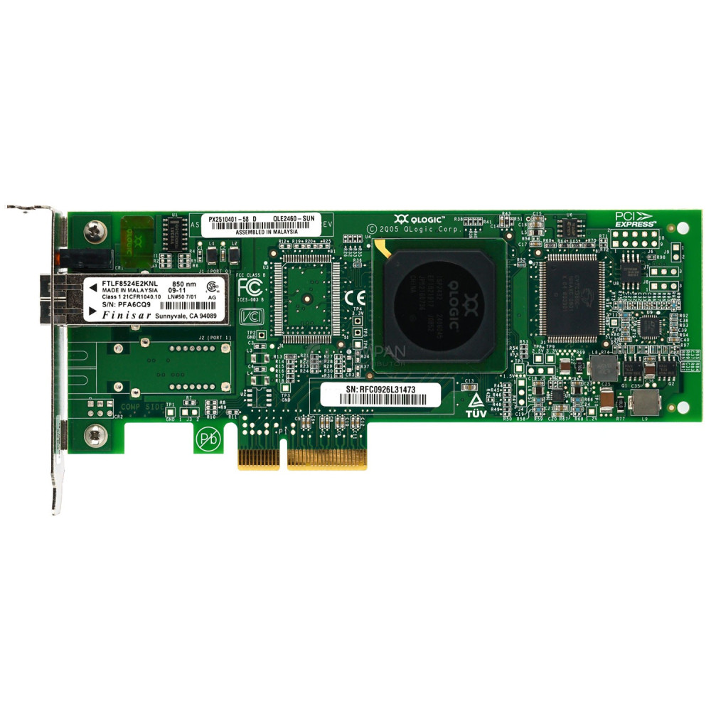 375-3355-02 LP SUN QLOGIC QLE2460 SINGLE PORT PCI-E ADAPTER LOW PROFILE QLE2460