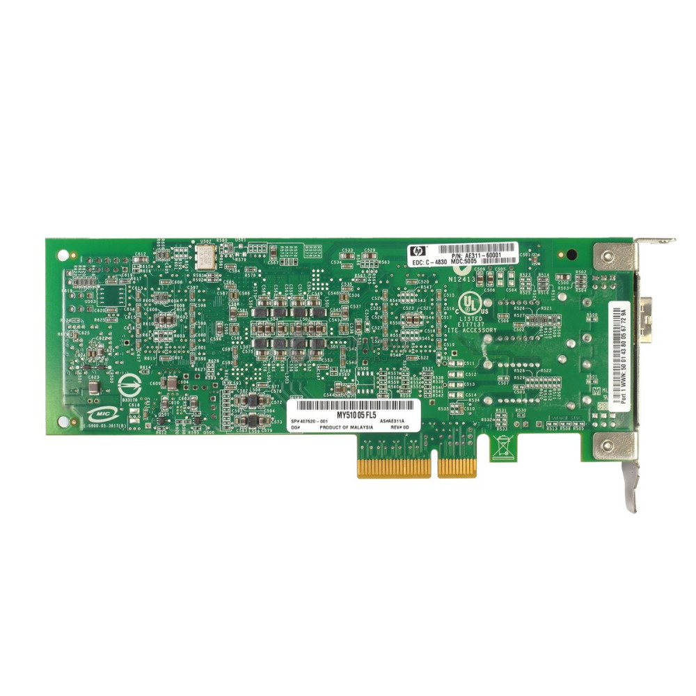 407620-001 LP HP QLOGIC QLE2460 4GB PCI-E SINGLE PORT ADAPTER LOW PROFILE