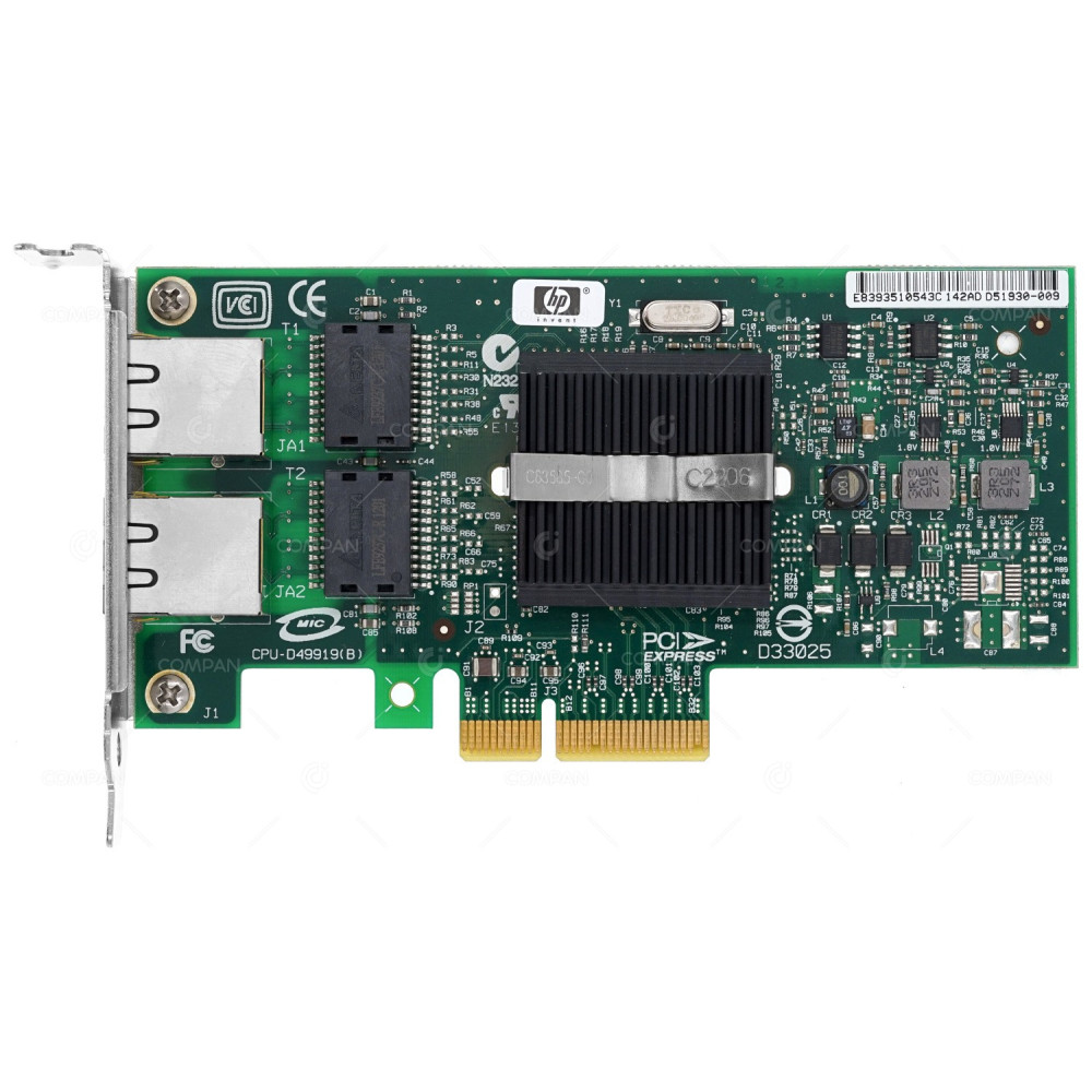 412651-001 LP HP NC360T DUAL PORT PCI-E ADAPTER LOW PROFILE