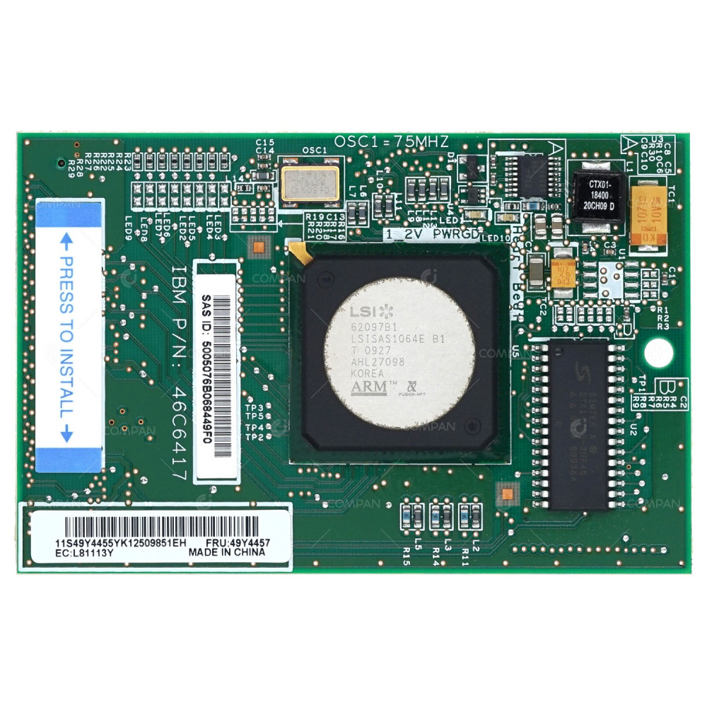 49Y4457 IBM SAS STORAGE INTERFACE CARD FOR HS12