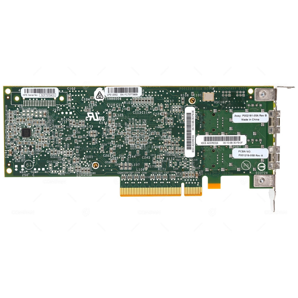 697890-001 LP HP 82E DUAL PORT 8GB SFP FC HBA LOW PROFILE FOR PROLIANT G10