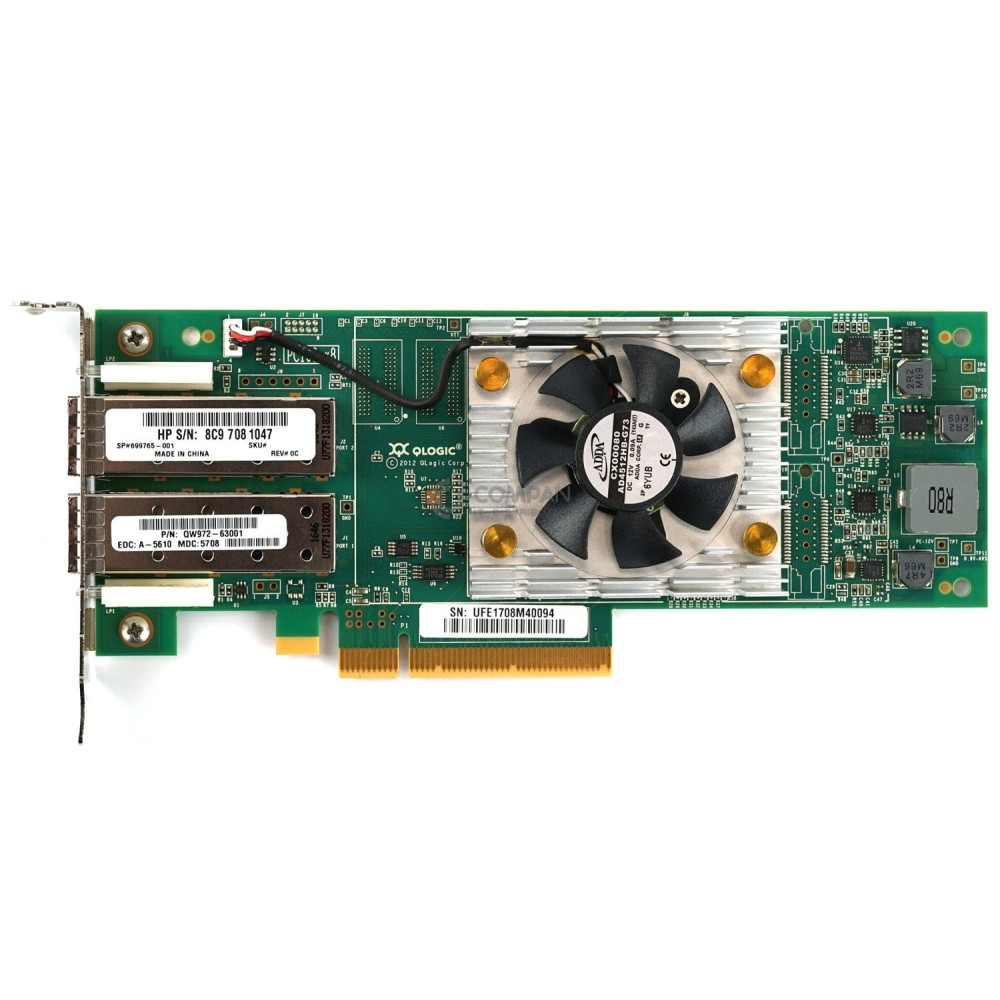 699765-001 LP HP QLE2662 SN1000Q DUAL PORT 16G SFP+ FC HBA LOW PROFILE