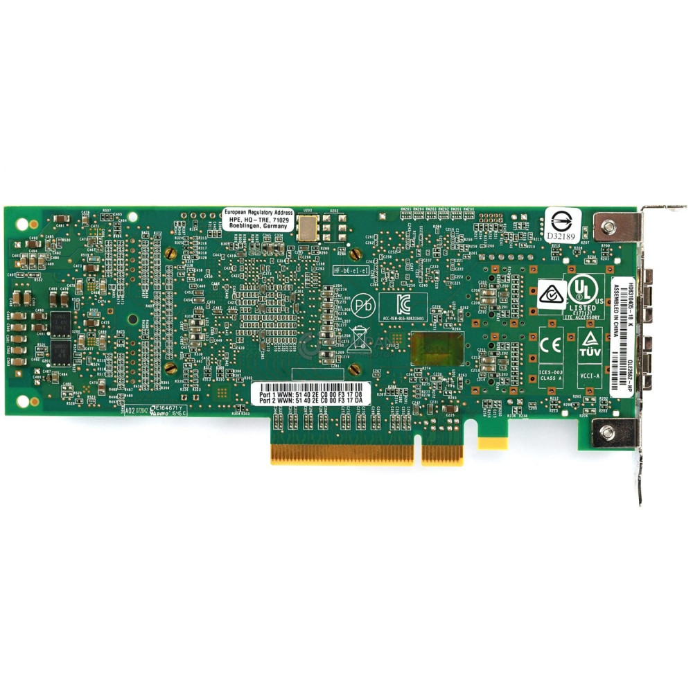 699765-001 LP HP QLE2662 SN1000Q DUAL PORT 16G SFP+ FC HBA LOW PROFILE