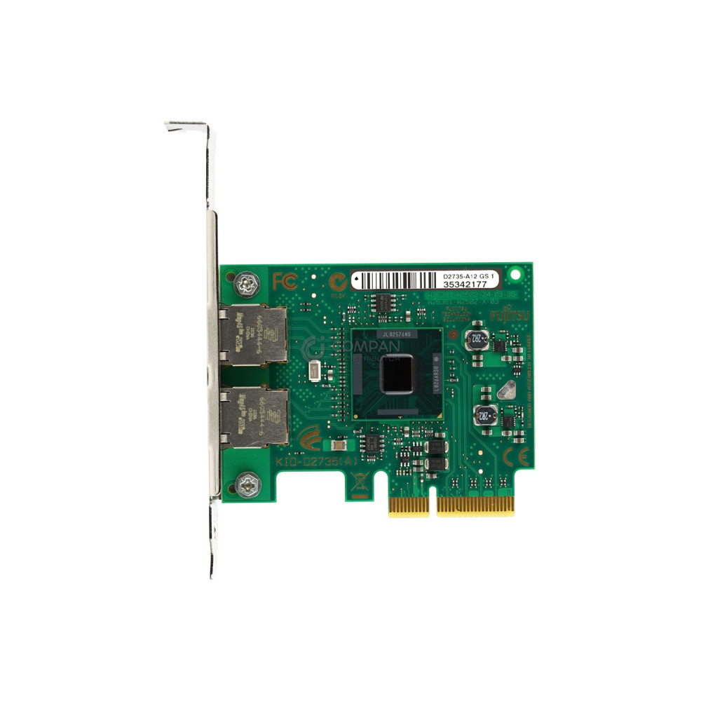 D2735-A12 FUJITSU DUAL PORT GIGABIT ETHERNET CONTROLLER CARD