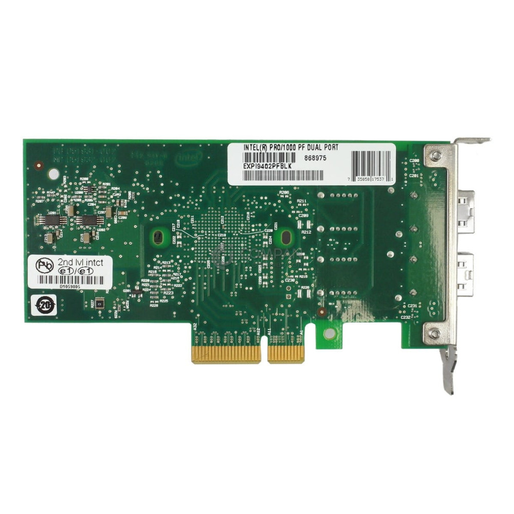 D53756-003 LP INTEL DUAL PORT 1GB SFP PCI-E ADAPTER LOW PROFILE