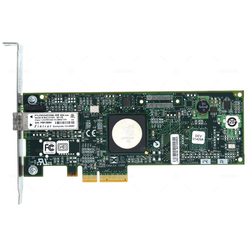 ND407 DELL EMULEX 4GB PCI-E SINGLE PORT FIBRE LPE1150-E