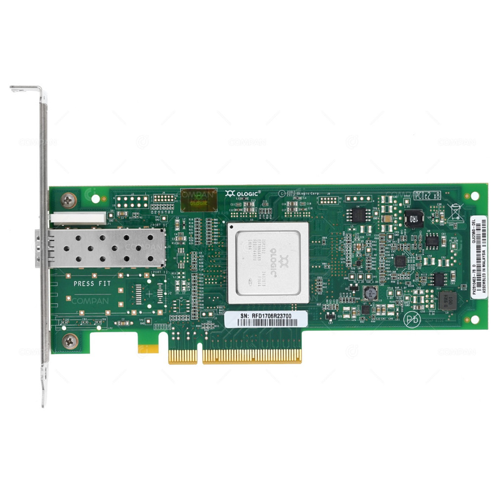 R1N53 DELL QLOGIC QLE2560 8GB FIBRE CHANNEL SINGLE PORT SFP PCI-E ADAPTER
