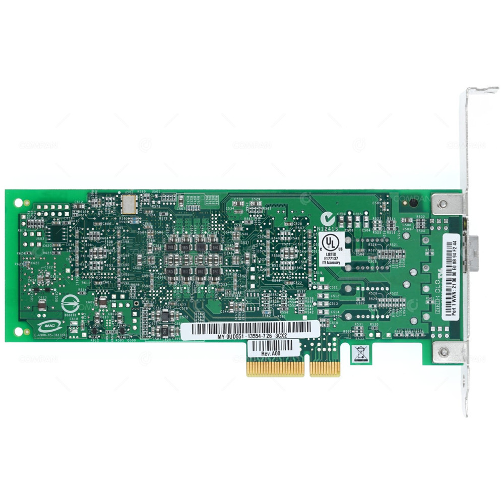UD551 DELL QLOGIC QLE2460 PCI-E SINGLE PORT SFP ADAPTER