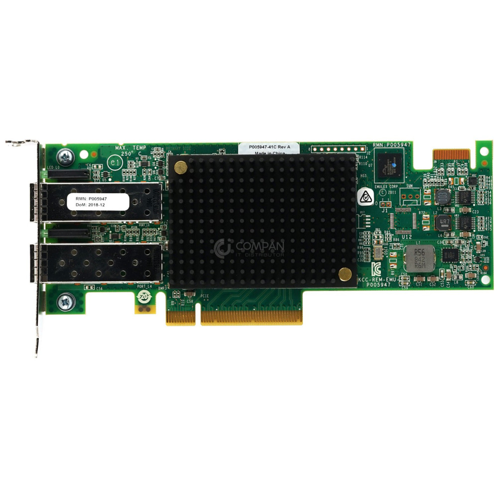 LPE16002-LP EMULEX LPE16002 DUAL-PORT 16GB FC LOW PROFILE ADAPTER