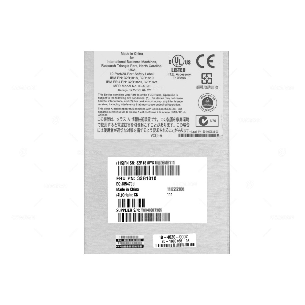 32R1818 IBM BROCADE 4GB FC 6 PORT SFP SAN SWITCH MODULE