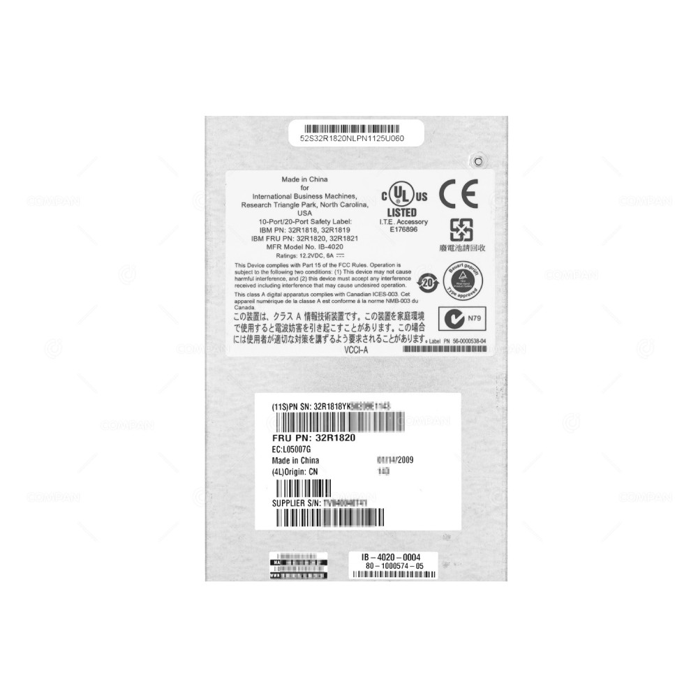 32R1820 IBM BROCADE 6-PORT 4GB SFP SAN SWITCH MODULE