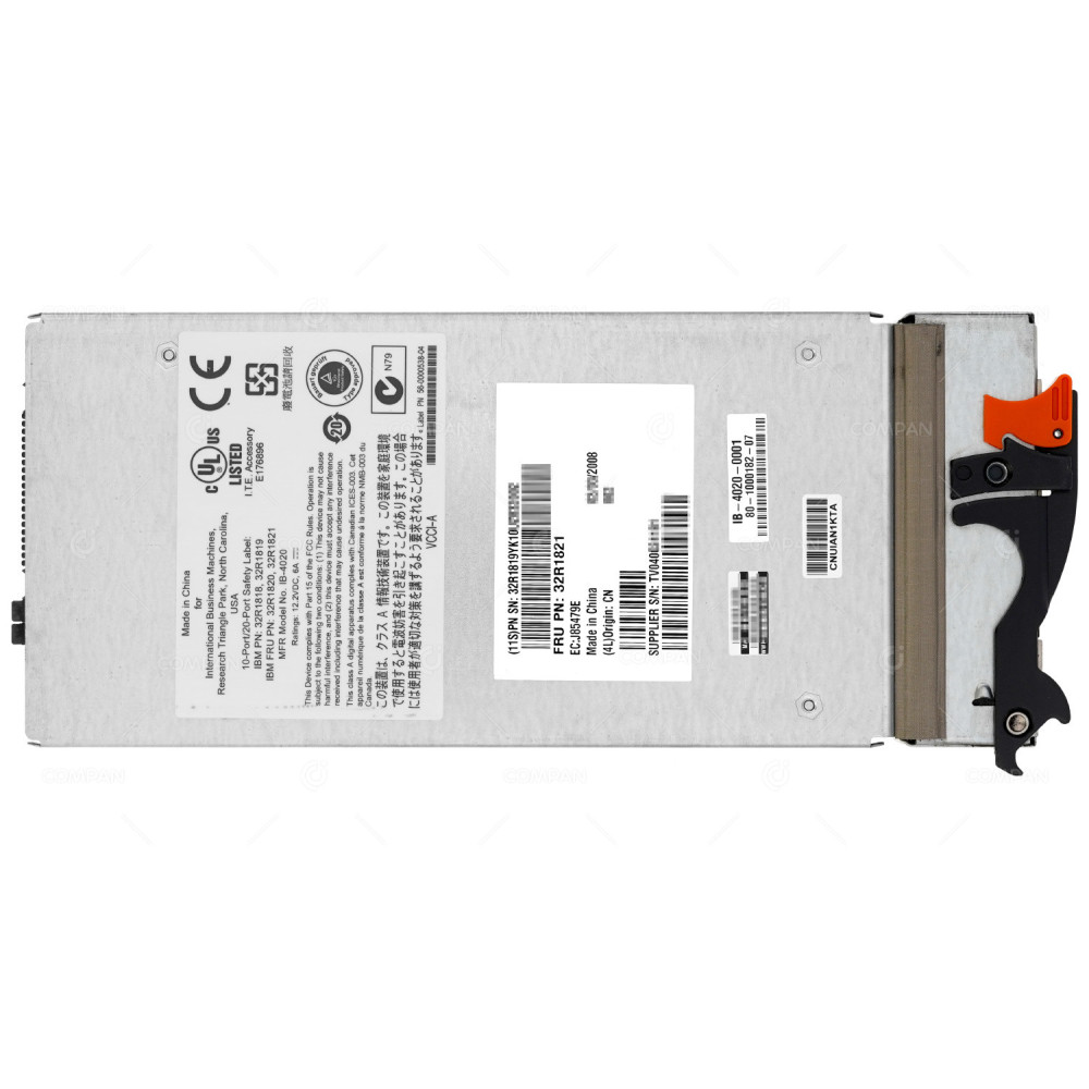 32R1821 IBM BROCADE 6 PORT SFP 4GB FIBRE CHANNEL SAN SWITCH MODULE